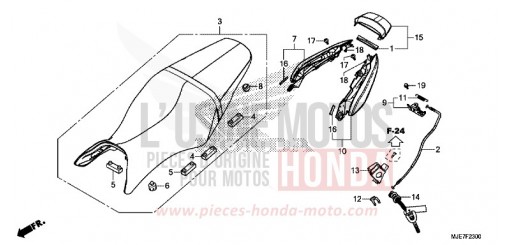 SELLA/COFANO POSTERIORE CBR650FAJ di 2018